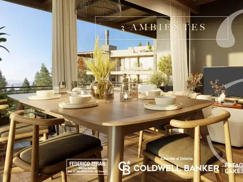Venta Departamento Tres Ambientes vista al lago a 5 minutos del centro