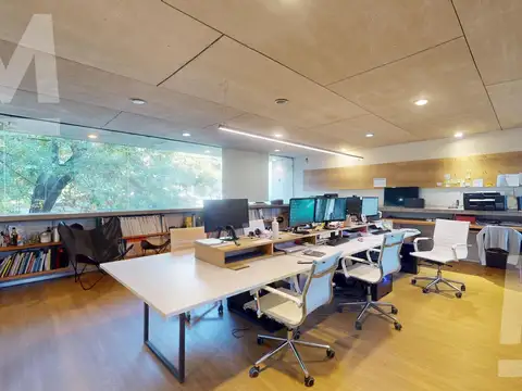 Estudio/oficina con galpon