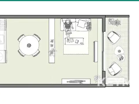 Departamento en Venta de Monoambiente