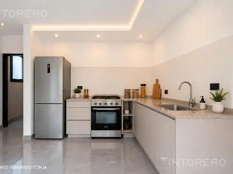 Departamento con terraza privada en venta, 2 ambientes a estrenar. Merlo Centro.