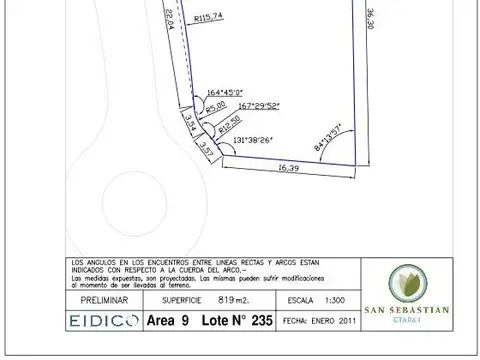 Terreno en Venta de 820,0 m2