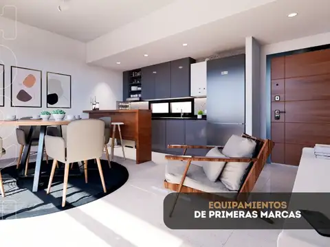 Departamento 2 ambientes con 1 baño