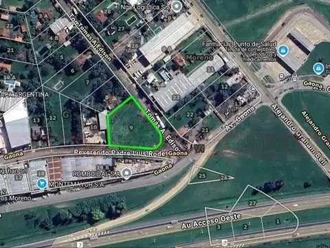 TERRENO DE 1927 M² CON EXCELENTE UBICACIÓN  EN MORENO