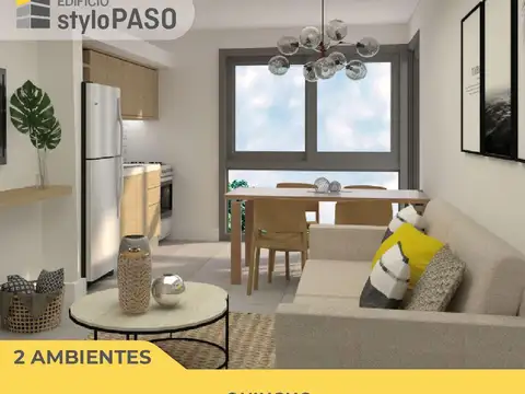 Departamento 2 ambientes con 1 baño