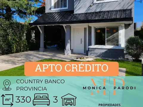 CASA EN VENTA DE 4 AMBIENTES EN COUNTRY BANCO PROVINCIA, MORENO CON PILETA Y GALERÍA