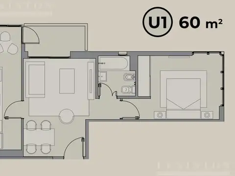 Departamento en Alquiler de 2 ambientes