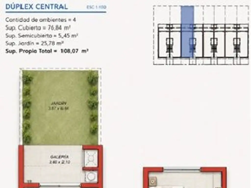 Condominio departamentos y duplex 3 ambientes Prem en Ituzaingó