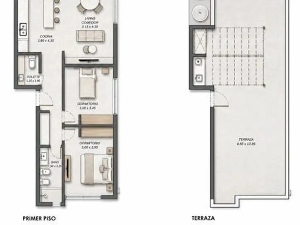 Condominio departamentos y duplex 3 ambientes Prem - Foto 11