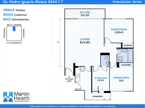 Doctor Pedro Ignacio Rivera 3900, Piso 1