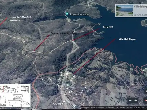 Terreno en Venta en Villa del Dique, USD 8.890