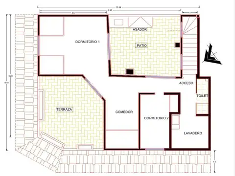 Depto Tipo Casa en Venta de 3 dormitorios