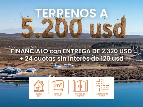Lote En El Nihuil - Loteo Paralelo 35 - Lotes Desde 437 M2 - Sector Eco