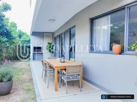 Departamento 2 ambientes con 2 baños