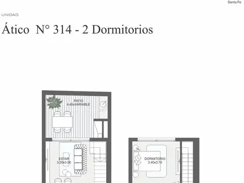 Departamento en Venta con 1 cocheras