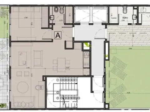 Departamento en Venta de 1 dormitorio