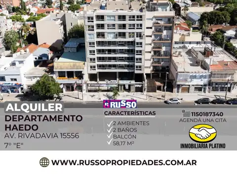 Alquiler Departamento 2 Ambientes Haedo - Morón