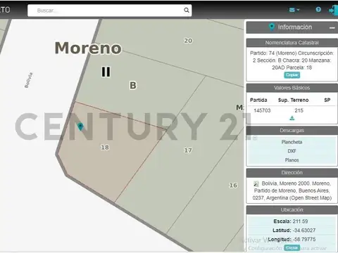 Terreno en Venta en Centro  - Moreno, USD 100.000