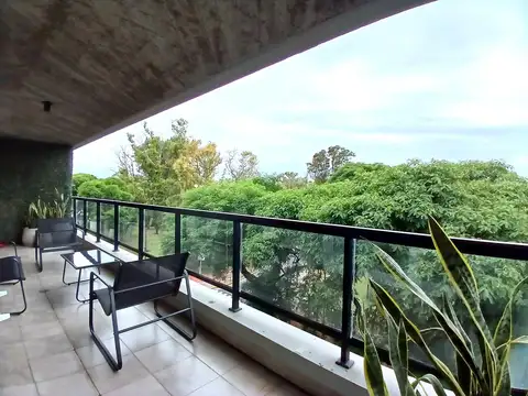 Semipiso 3 Ambientes amueblado con Balcón, Cochera en Belgrano Chico Bosques de Palermo APTO Credito