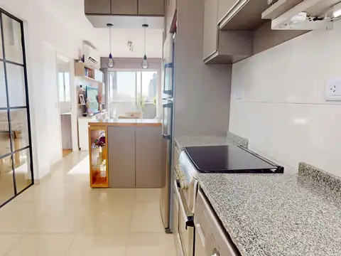 Departamento 2 ambientes con 1 baño