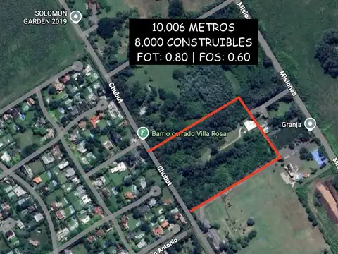 Terreno en Venta en Villa Rosa, Partido de Pilar