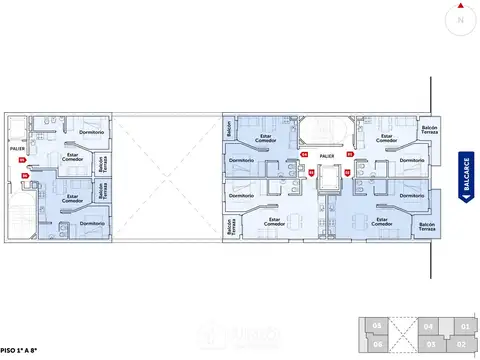 Departamento 2 ambientes con 1 baño