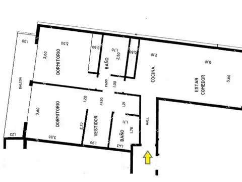 Departamento en Alquiler de 2 dormitorios