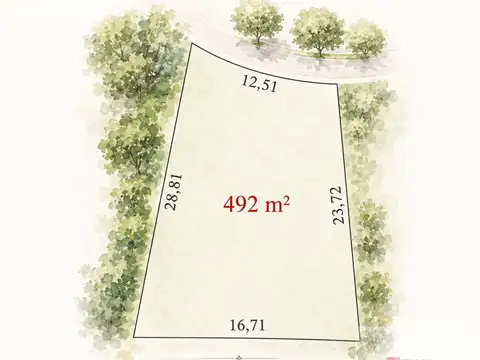 Terreno en Venta 16  mts Frente