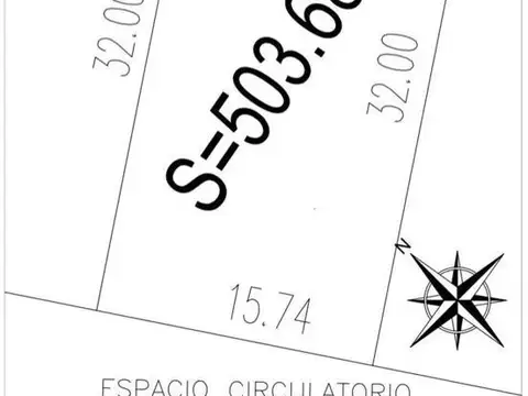 Terreno en Venta de 503,0 m2