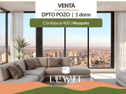 VENTA DEPARTAMENTO 1 DORMITORIO EN POZO DE 67.67 m² CON BALCON Y AMENITIES EN NEUQUEN ZONA CENTRO