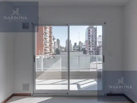 VENTA DEPARTAMENTO A ESTRENAR 1 DORMITORIO CON BALCÓN AL CONTRAFRENTE EN BARRIO LOURDES.