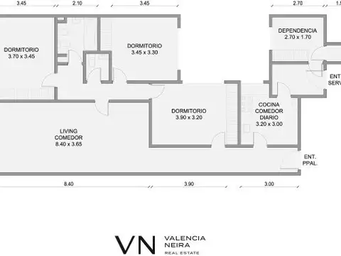 Pena 2400, Piso 1