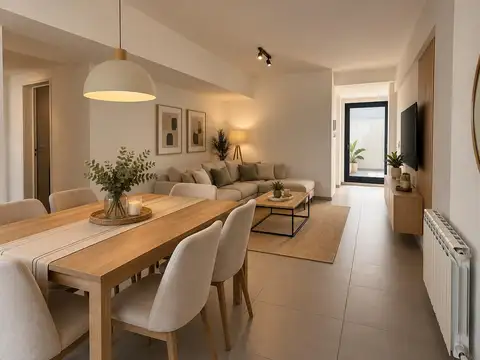 Departamento en alquiler 4 ambientes con patio y balcón en Liniers