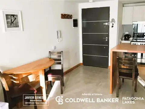 Departamento 2 ambientes con 2 baños