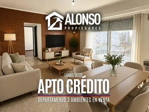 Venta - Departamento 3 Ambientes en Lanusita