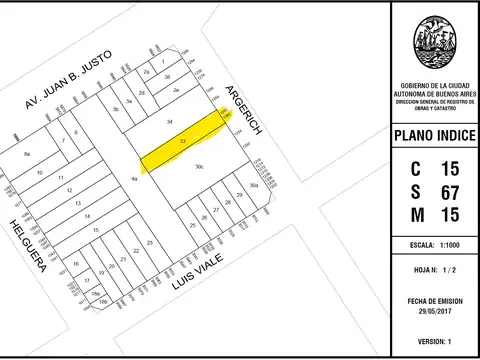 Terreno en venta en Villa Santa Rita