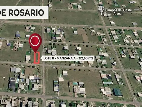 Terreno en Venta 26  mts Fondo