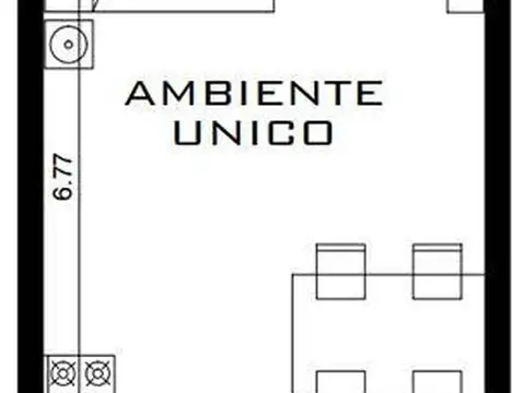 Departamento en Venta de Monoambiente