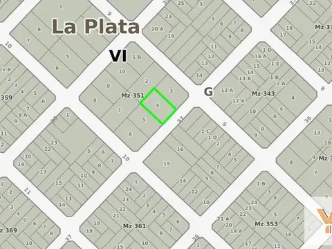 Terreno en Venta de 349,0 m2