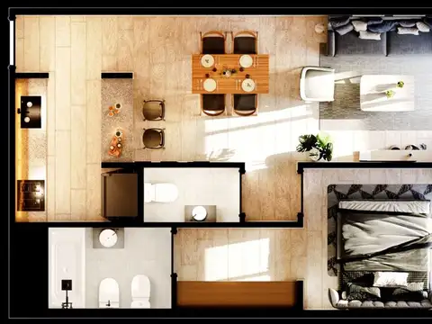 Departamento en Venta de 2 ambientes