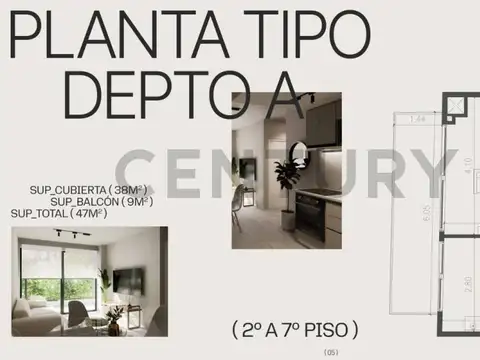 Superí 2600, Piso 0