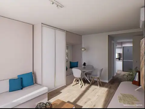 Departamento Monoambiente con 1 baño