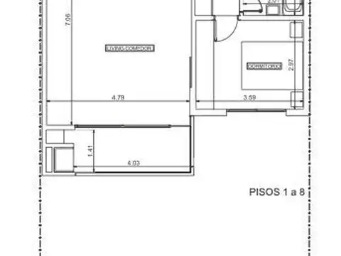 Olavarria 234 de 1 Dormitorios