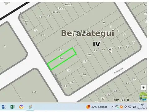 Terreno en Venta de 408,5 m2