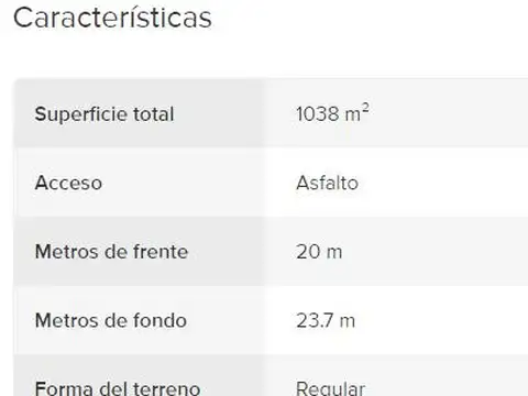 Terreno en Venta en Countries y Barrios Cerrados en Tigre, USD 235.000