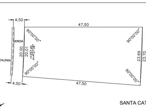 Terreno en Venta de 1038,0 m2