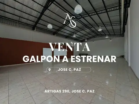 Galpon en venta a estrenar en Jose C. Paz