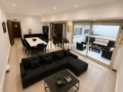 Departamento 2 ambientes con patio propio y amplia cocina