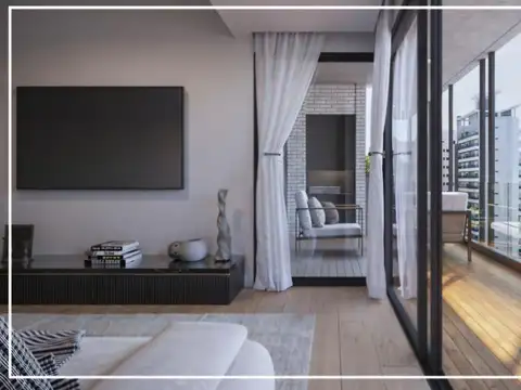 Venta de monoambiente EN CONSTRUCCIÓN con balcón aterrazado en Belgrano