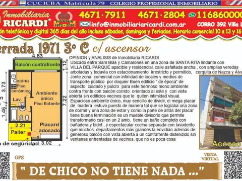Departamento en Alquiler en Villa Santa Rita, Capital Federal