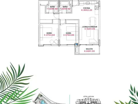 Remeros Beach departamento 3 ambientes Sky 2 - vista al golf - OPORTUNIDAD